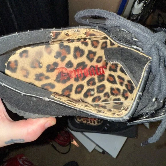 Demonia Black Platform Creeper 206 Size 9 - Picture 6 of 10